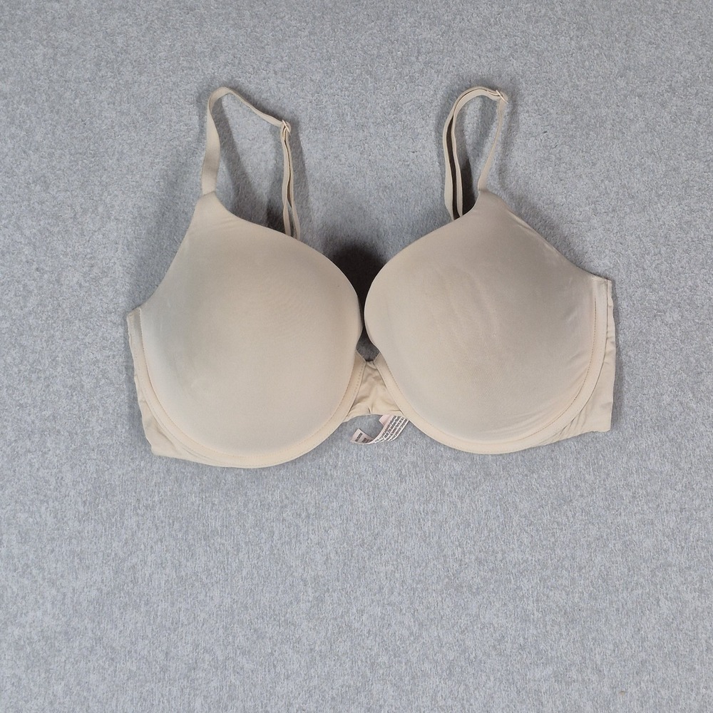 Victoria's Secret Women Bra 36DDD Beige T Shirt Push Up Full Coverage READ